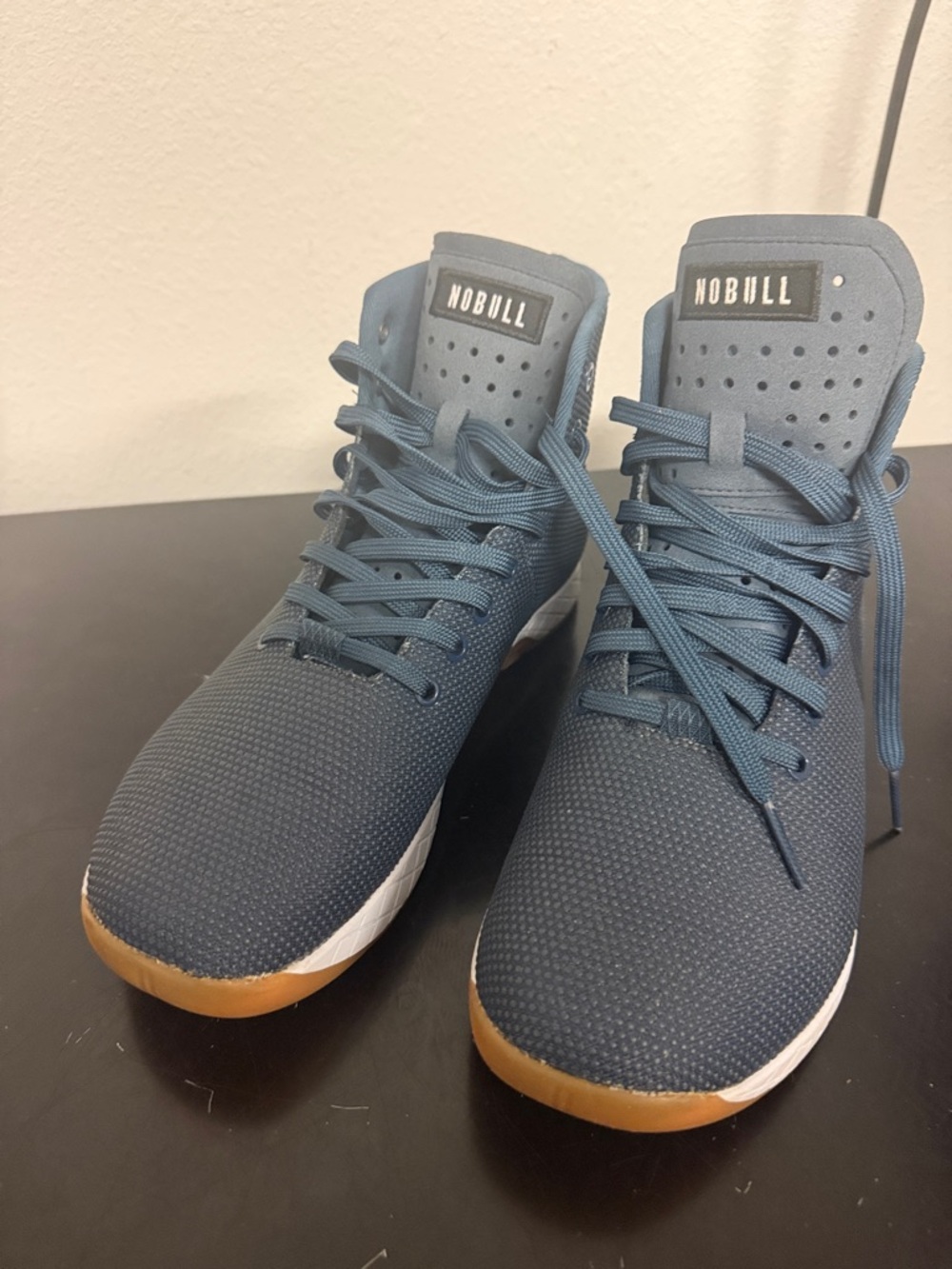 NOBULL Navy High-Top Sneakers with Gum Sole - Picture 2 of 5